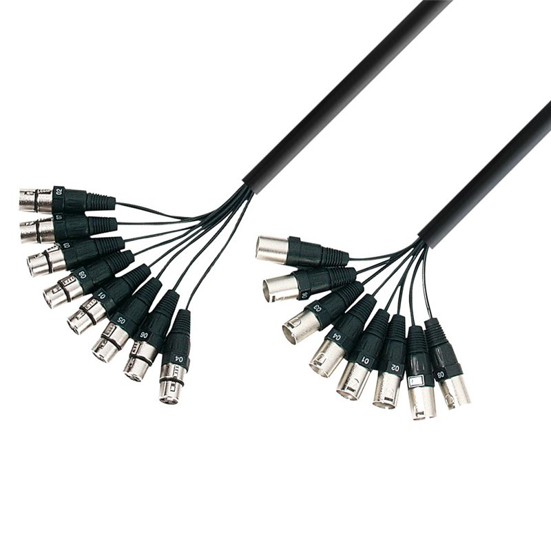 Sonoplay - Câble Multipaire 8 x XLR mâle vers 8 x XLR femelle 3 m C
