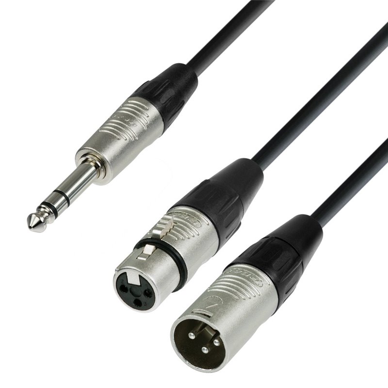 Câble rallonge audio stéréo à fiche jack 6,35 mm mâle vers 6,35 mm femelle  5,00