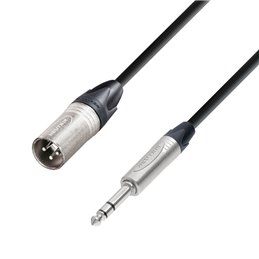 Câble Micro Neutrik XLR mâle vers Jack 6,35 mm TRS stéréo 3 m