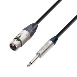 Câble Micro Neutrik XLR femelle vers Jack 6,35 mm mono 3 m