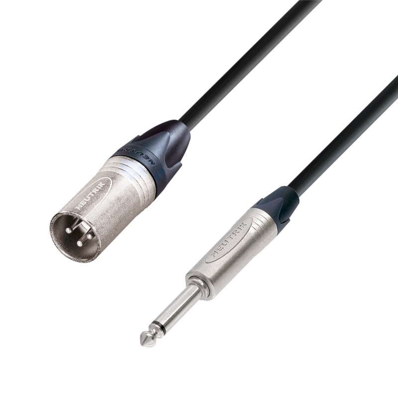 Câble Micro Neutrik XLR mâle vers Jack 6,35 mm mono 3 m