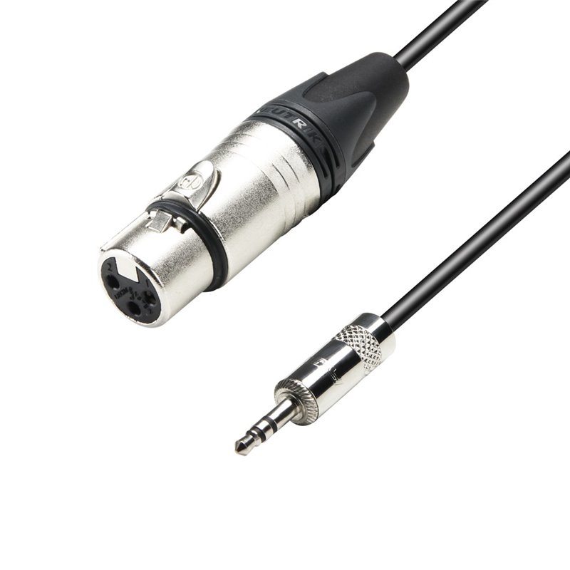 Câble Micro XLR femelle Neutrik vers Jack 3,5 mm stéréo 1,5 m