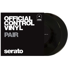 Black 7P vinyl control tone noir, paire