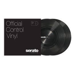 Black 10p vinyl control tone noir, paire