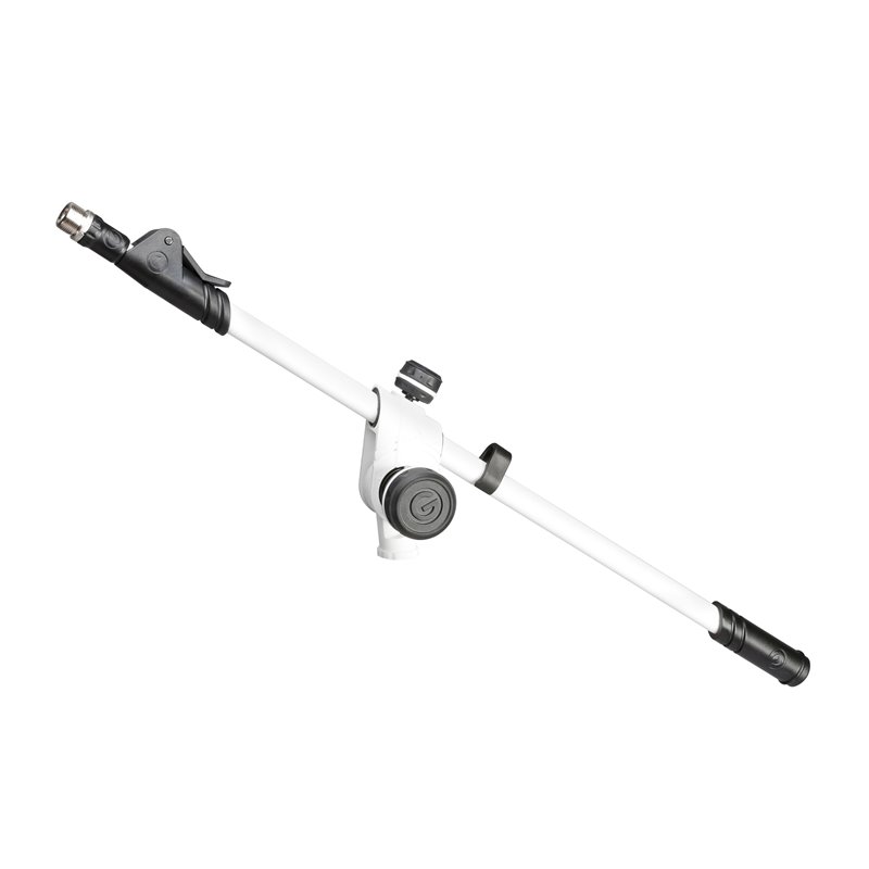 2-Point Adjustment Telescoping Boom Arm, white