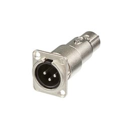 Embase adaptateur XLR mâle vers XLR femelle