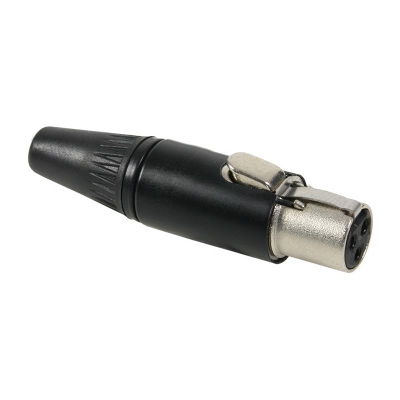 REAN Mini XLR XLR mâle 3 broches femelle noir avec contacts dorés