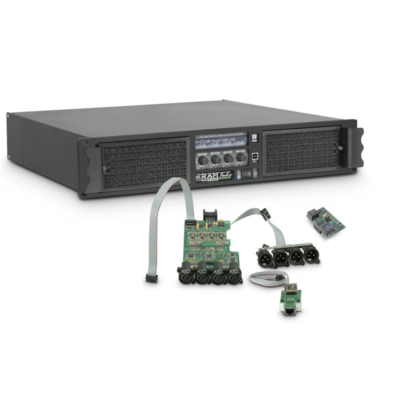 Amplificateur Sono 4 x 3025 W 2 Ohms avec Module DSP avec AES/EBU + Ethernet