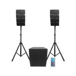 Vonyx SPS12A MP3 Kit 18”- Enceinte Sono Bluetooth avec Pied 600w Max,  Enceinte Active, Écran LCD Numérique, Lecteur Multimédia USB SD, Pied d' Enceinte Robuste, Microphone Filaire et Télécommande : :  Instruments de